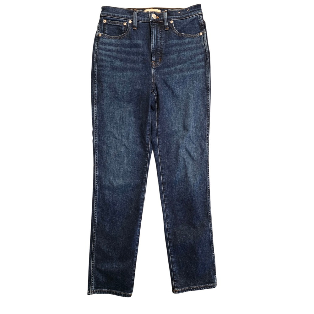 Madewell The Perfect Vintage Jean Dark Wash High Rise Straight Leg Denim 27